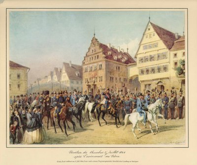 Solemn Opening of the Parliament by King Karl of Württemberg - Shortly After His Accession - on July 5, 1864 by after Louis Braun